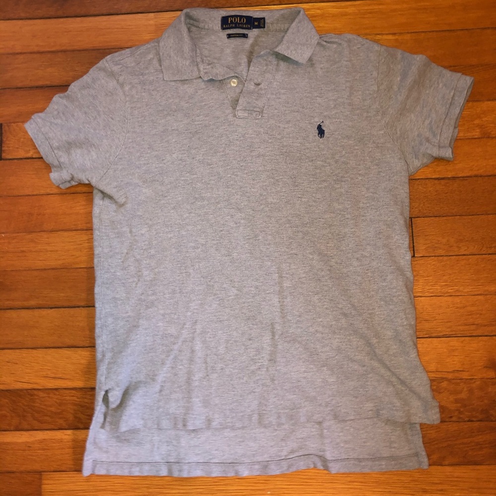Ralph Lauren Grey polo (M)